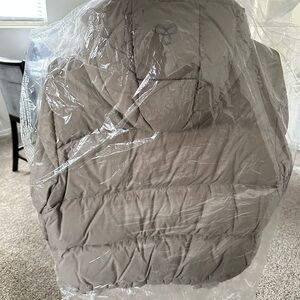 Aritzia Taupe Bomber Jacket